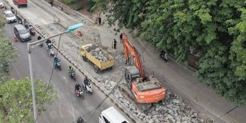 Proyek Rekonstruksi Jalan Ramp Cikokol Tangerang Mencapai 70 Persen
